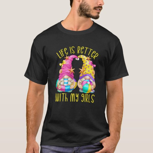 可愛い春休み生活は私の女の子のトリで良い Tシャツ (正面)