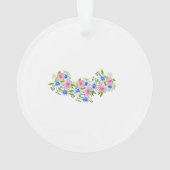 可愛い春花柄 オーナメント (裏面)