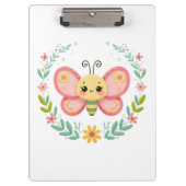 可愛い春/蝶 クリップボード (正面)