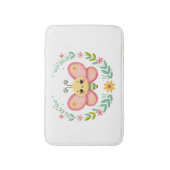 可愛い春/蝶 バスマット (正面縦)