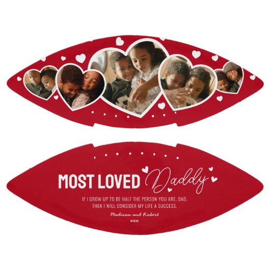 可愛い最も愛するパパの父の日の写真 アメリカンフットボール (パネル)
