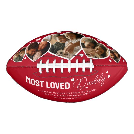 可愛い最も愛するパパの父の日の写真 アメリカンフットボール (正面)