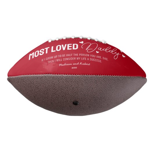 可愛い最も愛するパパの父の日の写真 アメリカンフットボール (回転270)