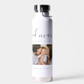 可愛い最愛のママ母の日フォトコラージュ ウォーターボトル (左面)
