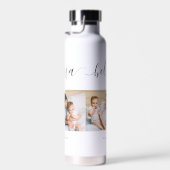 可愛い最愛のママ母の日フォトコラージュ ウォーターボトル (右面)