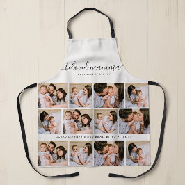 可愛い最愛のママ母の日フォトコラージュ エプロン