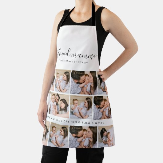 可愛い最愛のママ母の日フォトコラージュ エプロン (インサイチュ)