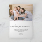 可愛い最愛のママ母の日フォトコラージュ カード (内部)