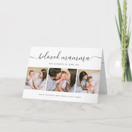 可愛い最愛のママ母の日フォトコラージュ カード