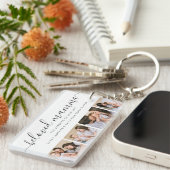 可愛い最愛のママ母の日フォトコラージュ キーホルダー (正面右)