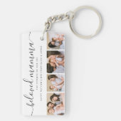 可愛い最愛のママ母の日フォトコラージュ キーホルダー (裏面)