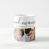 可愛い最愛のママ母の日フォトコラージュ コーヒーマグカップ (中央)