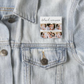 可愛い最愛のママ母の日フォトコラージュ 缶バッジ (インサイチュ)