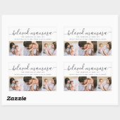 可愛い最愛のママ母の日フォトコラージュ 長方形シール (シート)