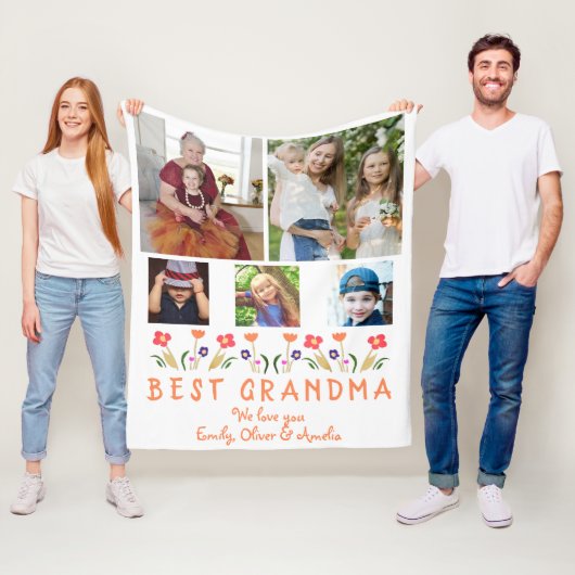 可愛い最高のおばあちゃんの花写真集 フリースブランケット (インサイチュ)