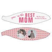 可愛い最高のお母さんピンクハート2 Photo Collage バスケットボール (パネル)