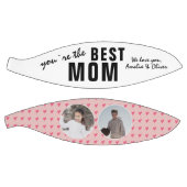 可愛い最高のお母さんピンクハート2 Photo Collage バスケットボール (パネル)