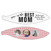 可愛い最高のお母さんピンクハート3 Photo Collage バスケットボール (パネル)