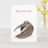 可愛い最高のアイテーターの母の日カード カード (黄色い花)