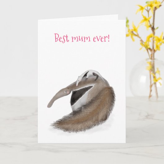 可愛い最高のアイテーターの母の日カード カード (黄色い花)