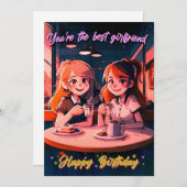 可愛い最高のガランド誕生日カード シーズンカード (正面/裏面)