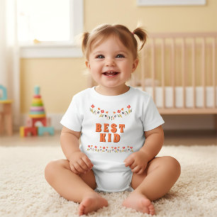 可愛い最高のキッドフラワーフローラ ベビーTシャツ