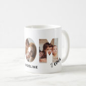 可愛い最高のハートママ常に写真コラージコーヒーマグ コーヒーマグカップ (正面右)