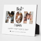 可愛い最高のハートママEver 3フォトコラージュ フォトプラーク (側面)