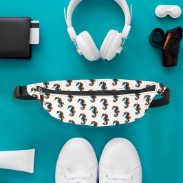 可愛い最高のパパエバカラフルーホース柄 ファニーパック