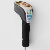 可愛い最高のパパEVER写真カラフル ゴルフヘッドカバー (アングル)