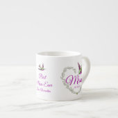 可愛い最高のママ今までハートハミングバードジャイアントコーヒー エスプレッソカップ (正面右)