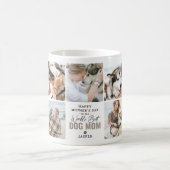 可愛い最高の世界犬の母の日 コーヒーマグカップ (中央)