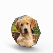 可愛い最高の友人写真ラブポープリントハート フォトブロック (右)