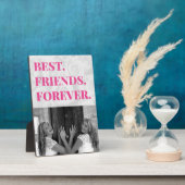 可愛い最高の友友BFFベストフォト フォトプラーク (側面)