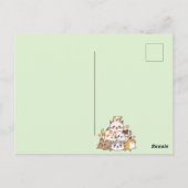 可愛い最高の友達 ポストカード (裏面)