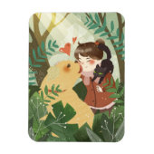 可愛い最高の友達 マグネット (縦)