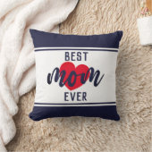 可愛い最高の文字ママとハート クッション (ブランケット)