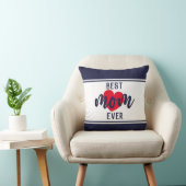 可愛い最高の文字ママとハート クッション (椅子)