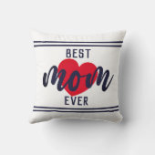 可愛い最高の文字ママエバーハート装飾用クッション クッション (裏面)