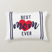 可愛い最高の文字ママ常にハートアクセント枕 アクセントクッション (正面)