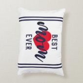 可愛い最高の文字ママ常にハートアクセント枕 アクセントクッション (裏面(縦))