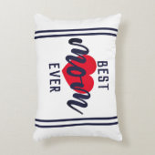 可愛い最高の文字ママ常にハートアクセント枕 アクセントクッション (正面(垂直))