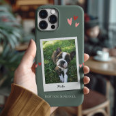 可愛い最高の犬お母さん犬の写真Sage Green Case-Mate iPhoneケース