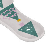 可愛い木々ドードルピンクグリーン カッティングボード (角)