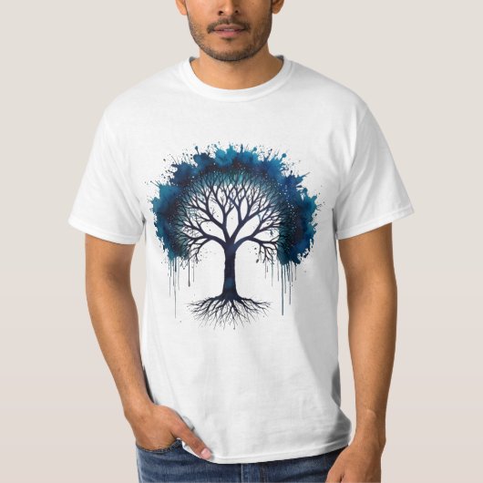可愛い木の水の色Tシャツ Tシャツ (正面)
