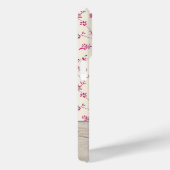 可愛い木パーソナライズされた材フローラスクリプトモノグラム名 Case-Mate iPhoneケース (裏面 / 右)