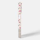 可愛い木パーソナライズされた材フローラスクリプトモノグラム名 Case-Mate iPhoneケース (裏面 / 右)