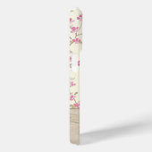 可愛い木パーソナライズされた材フローラスクリプトモノグラム名 Case-Mate iPhoneケース (裏面 / 右)