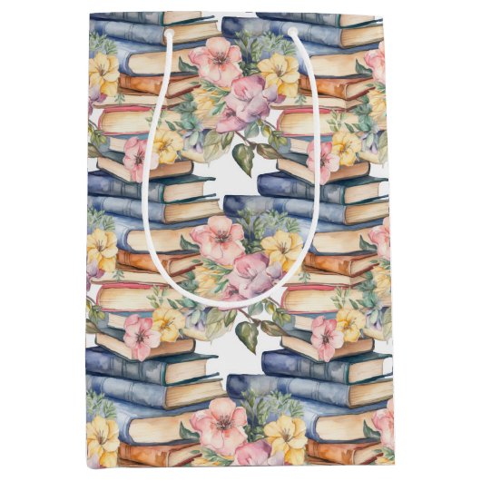 可愛い本花愛好家クラブ ミディアムペーパーバッグ (正面)