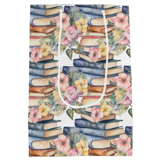 可愛い本花愛好家クラブ ミディアムペーパーバッグ (裏面)